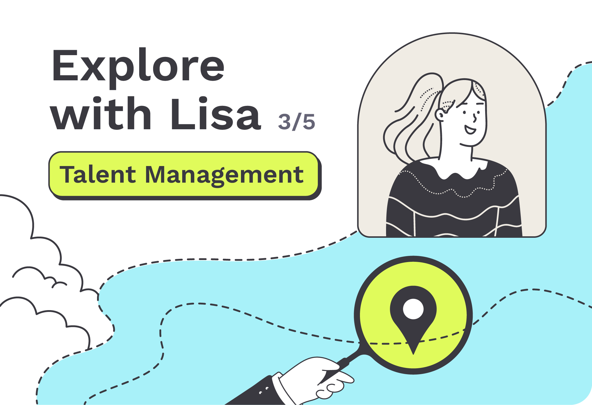 Lisa explore la gestion des talents, représentant la rétention des employés et le développement de carrière.